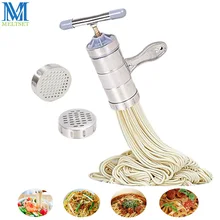 Meltset Stainless Steel Manual Noodle Maker Kitchen Pasta Spaghetti Press Fruit Juicer Pressing Machine Household Pasta Tools Meltset Stainless Steel Manual Noodle Maker Kitchen Pasta Spaghetti Press Fruit Juicer Pressing Machine Household Pasta Tools
