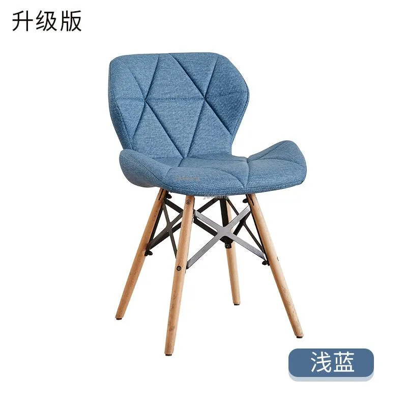Модный современный минималистичный белый стул, креативный офисный стул, домашний компьютерный стул, для учебы, спинка для взрослых, скандинавский обеденный стул - Цвет: R