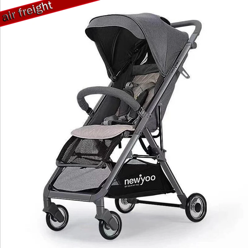 

2019 fashion high landscape lightweight folding stroller, can sit, can lay children's trolley, suitable for newborns