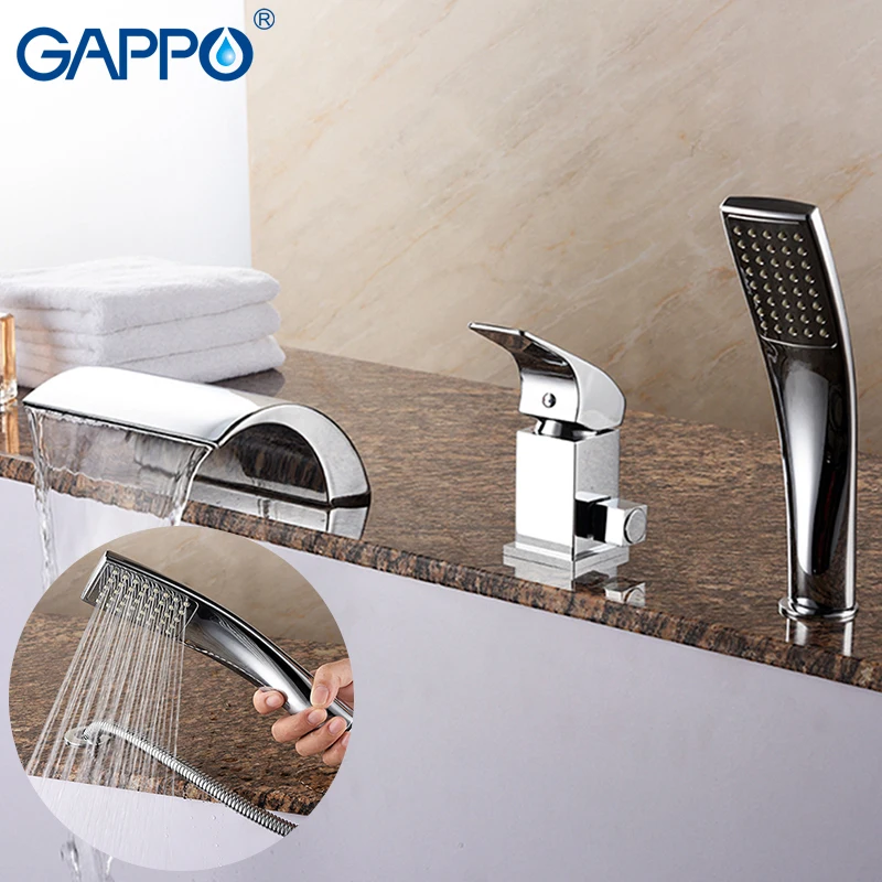 GAPPO bathtub faucet waterfall faucet Rainfall Bath taps brass shower