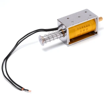 

Practical DC 12V Electric Magnet Electromagnetic Machine Accessories 34mm Long-Stroke Push-Pull Solenoid for Household Appliance