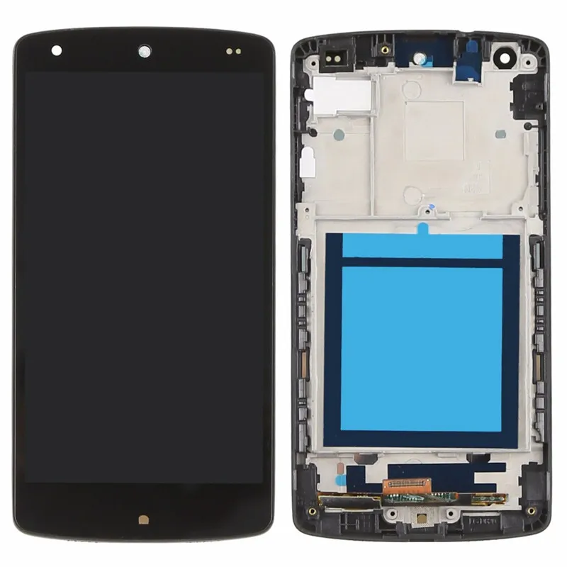For LG Google Nexus 5 D820 D821 4.95 inch lcd display Touch Screen Assembly with frame and free tools 5pcs lot 100% original new display screen lcd assembly with frame for lg nexus 5 d820 d821 lcd black