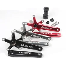 Aluminum Alloy Foldable Bike Crank 170 mm BCD 130mm Folding Bike Crankset Tooth Plate цена Aluminum Alloy Foldable Bike Crank 170 mm BCD 130mm Folding Bike Crankset Tooth Plate цены онлайн