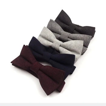 

High Quality 100% Cotton Bowties for Men Wedding Bow Ties