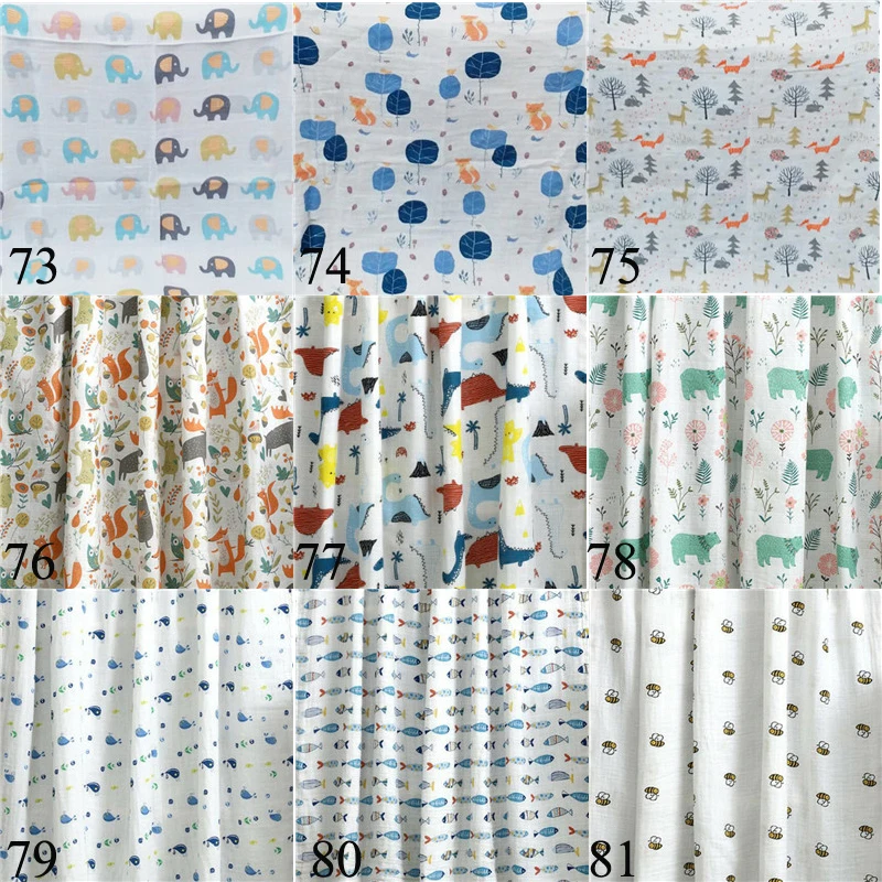 110*120 см пеленка детская Пеленка, Новорожденный ребенок пеленание одеяло 2 слоя органический хлопок муслин Пеленальное Одеяло