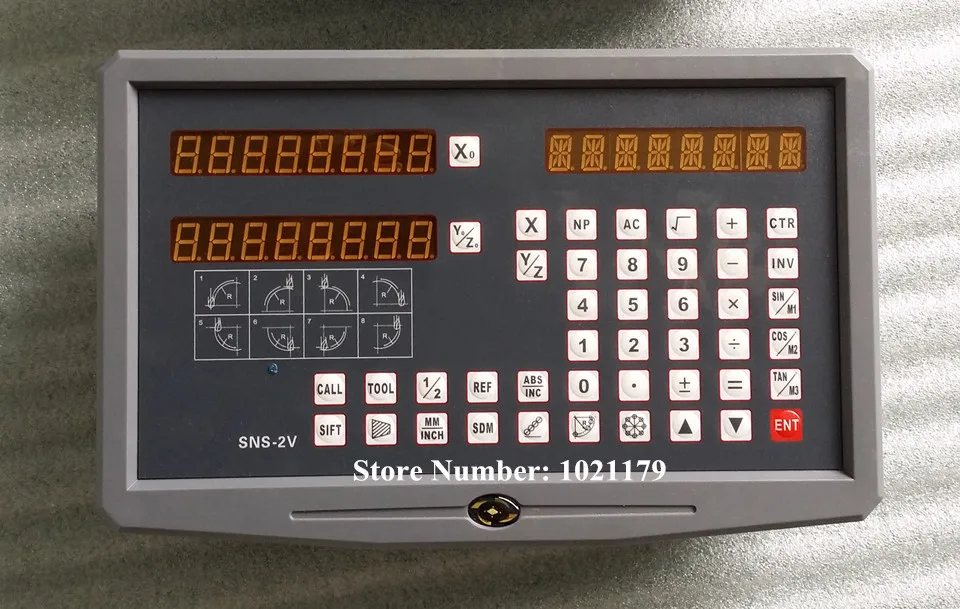 

Free Shipping 2 Axis digital readout dro for milling lathe machine with procision linear scale (complete set DRO kit)