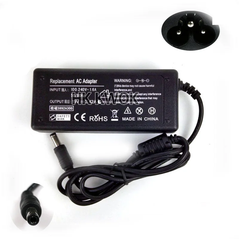19V 3.42A AC адаптер питания зарядное устройство для Lenovo/Toshiba/Asus/Dell/Acer ноутбука
