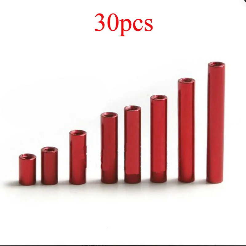 

30PCS M3 Aluminum Column Spacer Pillar Post Aluminum Rod Standoff for RC Model Aircraft Multicopter Drone Spare Parts