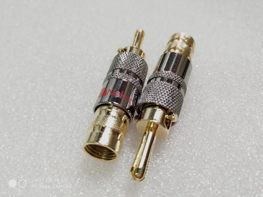 2Pcs High Quality New Copper Nakamichi Speaker Cable