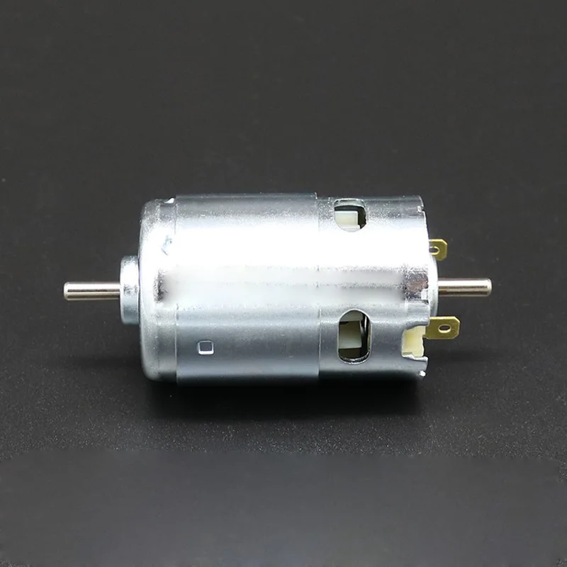 

895 double-outlet high-power motor, 12-24V DC high-torque motor, double-bearing high-speed motor, 775 upgrade motor