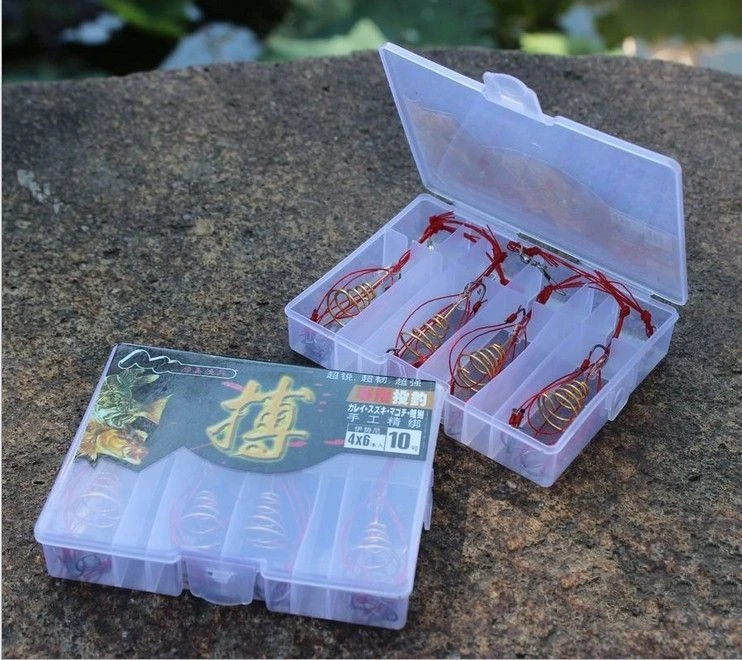 Flaxton 4pcs Fishing Hooks Power Bait Trap Explosion Hooks Tackle With