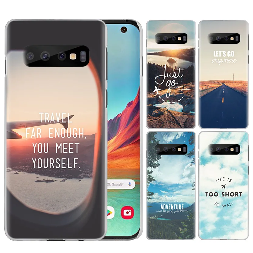 

Case for Samsung Galaxy A50 A70 S10e S10 Plus 5G Lite M30 M20 M10 Cell Phone Cases Cover Coque Scenery Travel Breathe On Way