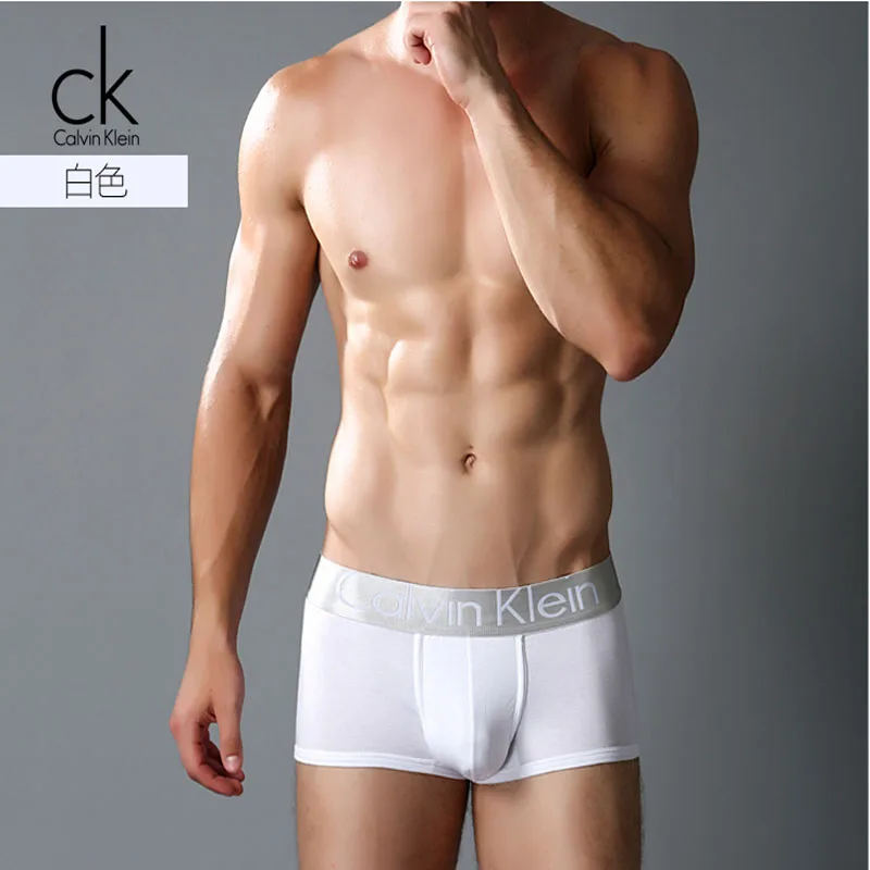 Calvin Klein CK Men ropa interior ropa interior atractiva del hombre del algodón sólido pantalones de hombre con envases de lujo - AliExpress Mobile