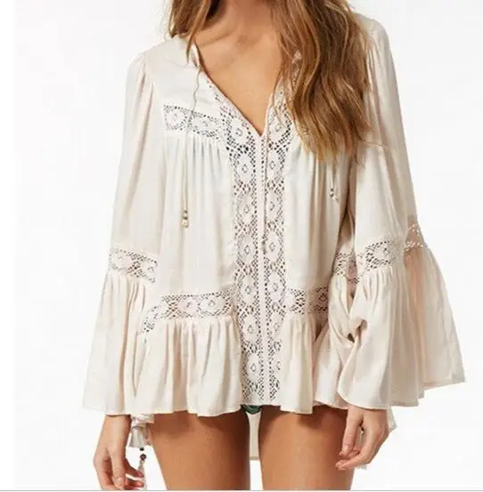White flowing blouse Clearance