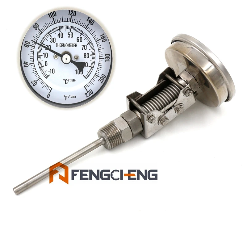 Buy Weldless Adjustable Hombrew Bimetal Thermometer