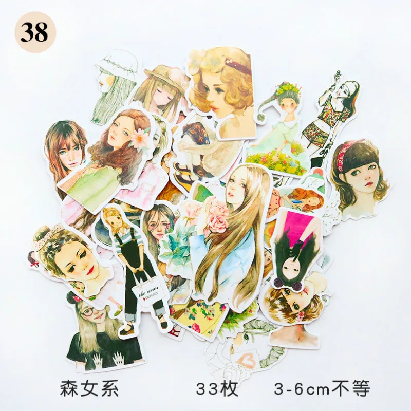 

1pc/set 2019 new Forest Girl Memo Pad Pack Posted It Kawaii Planner Scrapbooking Stickers Stationery Escolar School Supplies