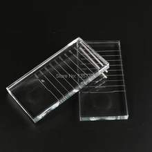 Eyelash Glue Holder Individual Eyelash Extension Adhesive Glue Pallet Makeup Tool For Transparent Arrival Rectangular Crystal