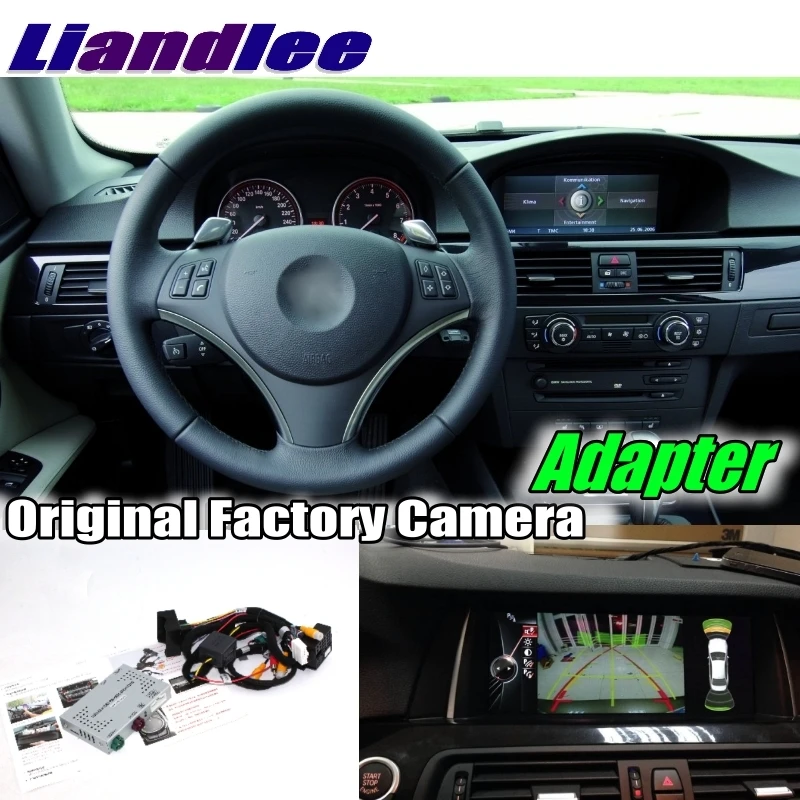 

Liandlee Car Reverse Rear Back Up Camera Interface Adapter Decoder Kits For BMW 1 E81 E82 E87 E88 2001~2011 CCC System Upgrade