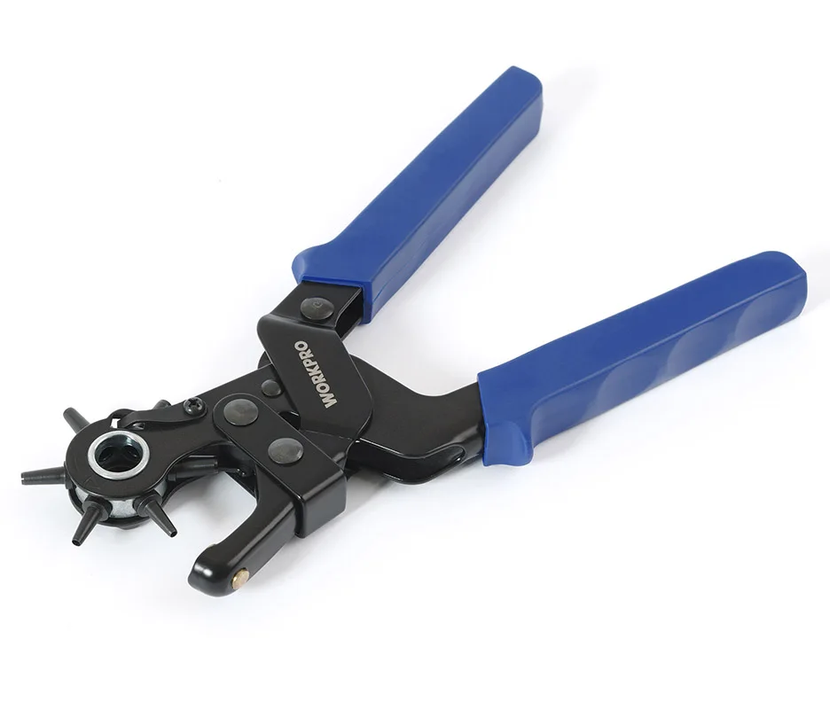 WORKPRO Hole Punching Pliers Watch Repair Tools Puncher for Watch band Card Paper Perforator 