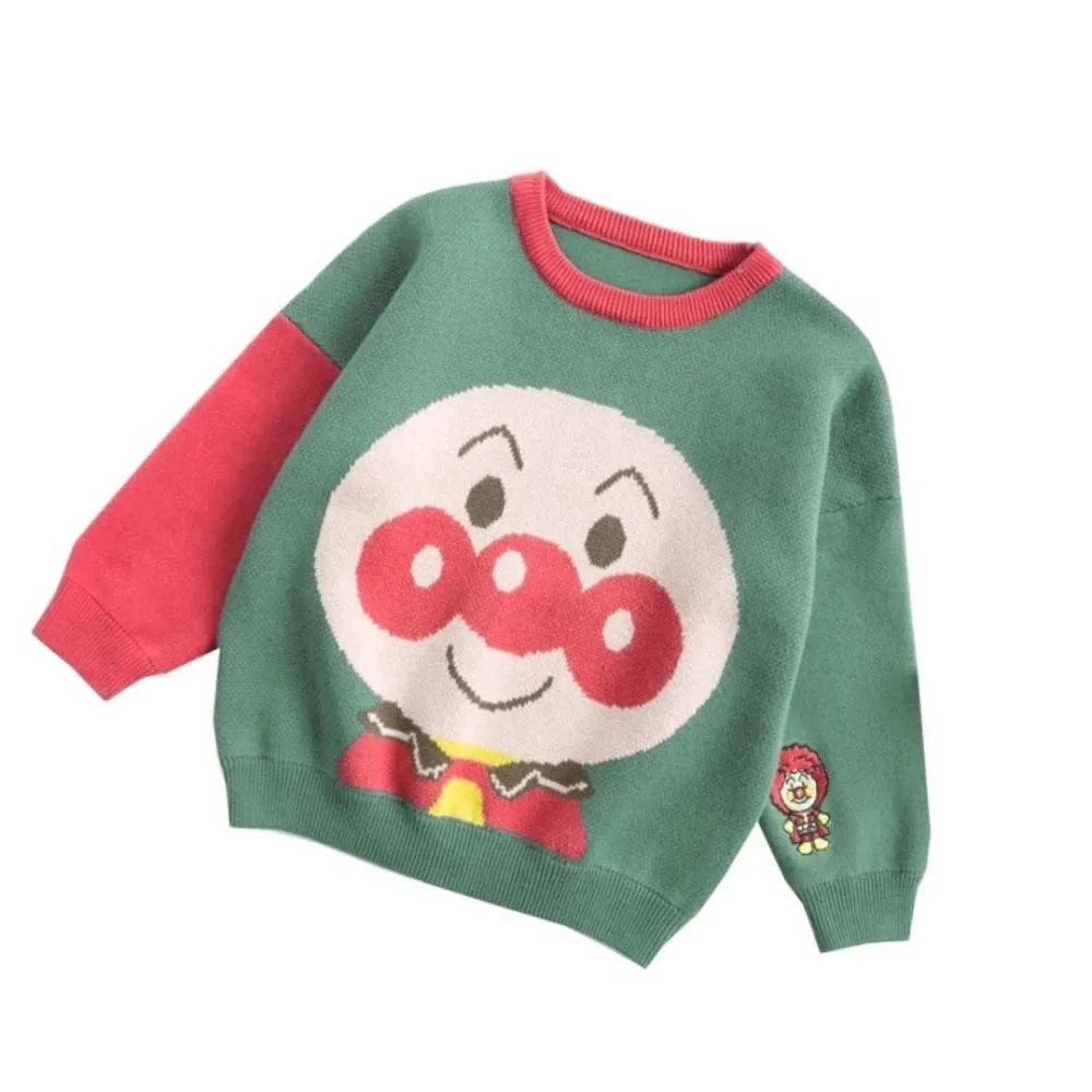 

Winter Autumn Warm Boys Baby Girls Sweater Kids Knitwear Sweaters for Girl infant toddler Knitted Japanese Classic Cartoon Character Sweaters Pullover Clothes Outerwear for 1 2 3 4 5 6 years old