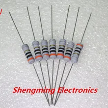 500 шт. 1 Вт 39R 43R 47R 51R 56R 62R 68R 75R 82R 91R 100R 120R 150R 180R 200R 220R ом металл-оксид-резистор TOL.5