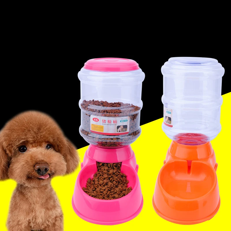 

3.5L Plastic Pet Drinkers Cat Dog Automatic Feeder Drinking Animal Pet Food Container Water Bowl for Pets Dog Automatic Drinkers