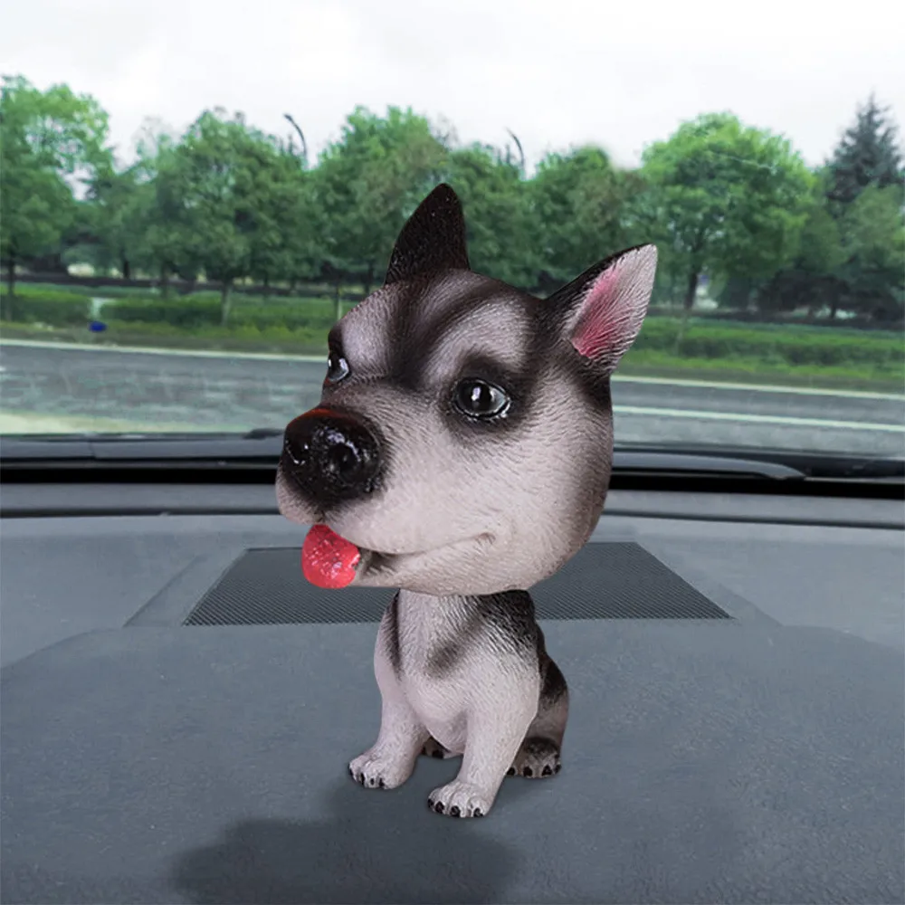 Новинка животное качающийся анимированный поплавок Танцующая игрушка автомобиль Декор кивая Смола щенок собака дропшиппинг
