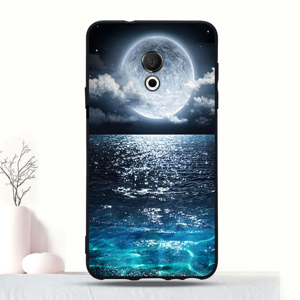 Case For Meizu 15 Lite Silicone Pattern Printed Case For Meizu M15 TPU Back Protective Cover For Meizu 15 Lite Case 5.46" Coque 