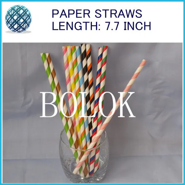 

1300pcs/lot 25Packing mixed Striped Polka Dot Drinking Chevron Paper Straws, party supplies