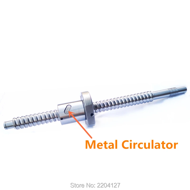 

SFU1605 200 250 300 350 400 450 500 550 600 650 700 750 mm ball screw with single ball nut BK/BF12 end machined CNC parts