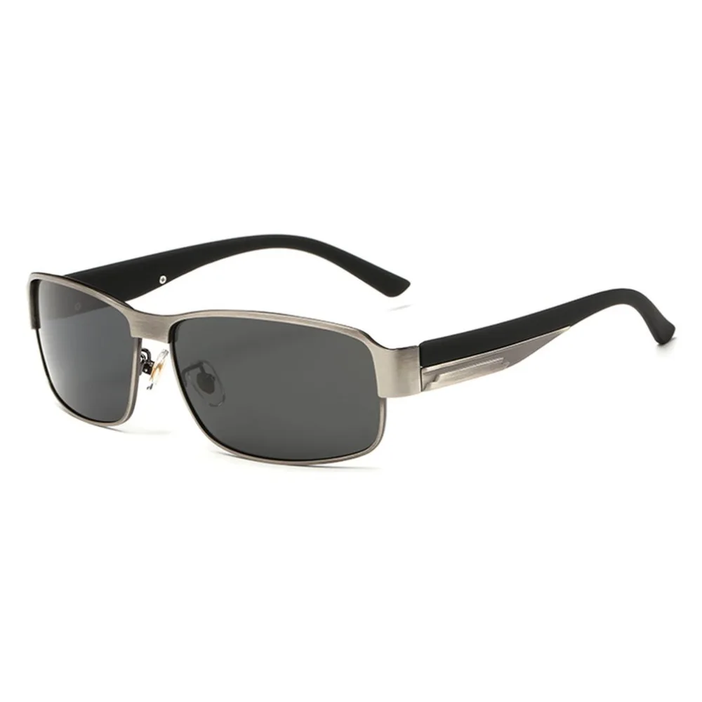Классические алюминиевые мужские солнцезащитные очки поляризованные очки без оправы с квадратным покрытием зеркальные солнцезащитные очки новые мужские аксессуары для вождения