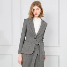 Весна, стиль, Женский Повседневный Кружевной Костюм на одной пуговице, женский модный Тонкий Блейзер, серые женские блейзеры и куртки, верхняя одежда