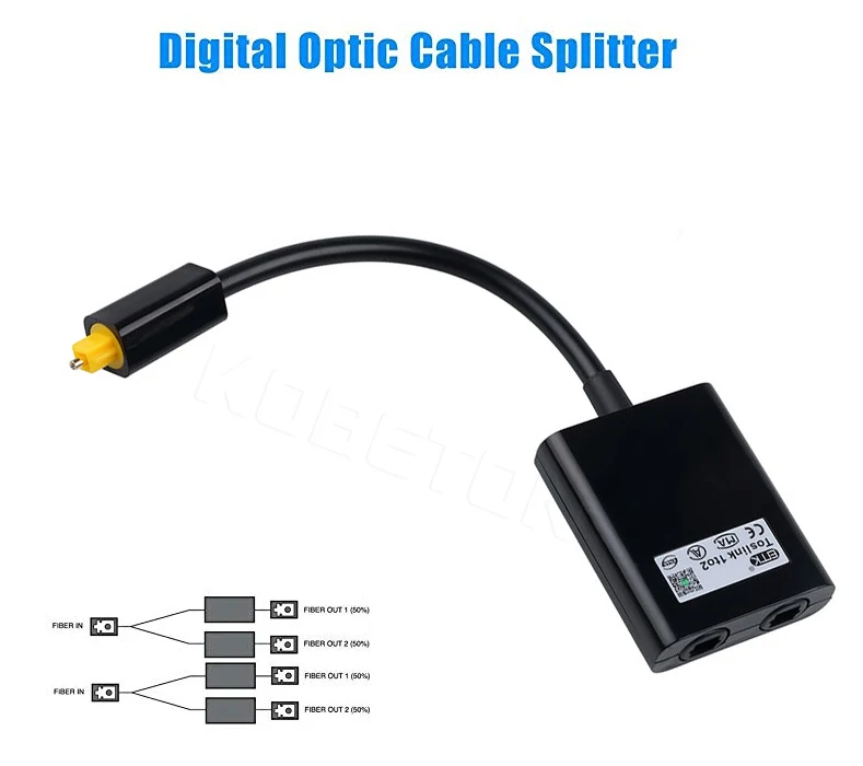 New 1pcs Mini USB Audio Cable Digital Toslink Optical Fiber Audio 1 To