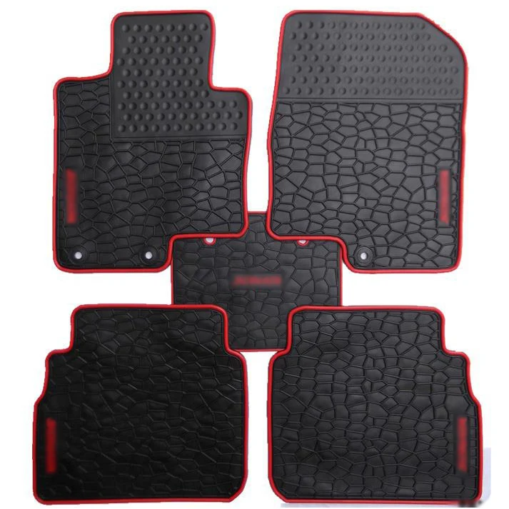 Dedicated Front&Rear Floor Slip resistant Rubber Mats for Hyundai Sonata 8thin Floor Mats from