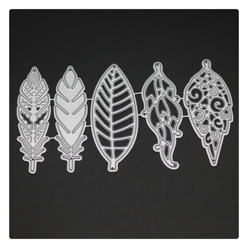 

YINISE 1698 Leaf Cut Scrapbook Metal Cutting Dies For Scrapbooking Stencils DIY Album Cards Decoration Embossing Folder Die Cuts