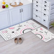 Мультфильм Фламинго кухня ванная комната прямоугольные коврики для гостиной спальни современный стиль декоративные напольные коврики Нескользящие ковры