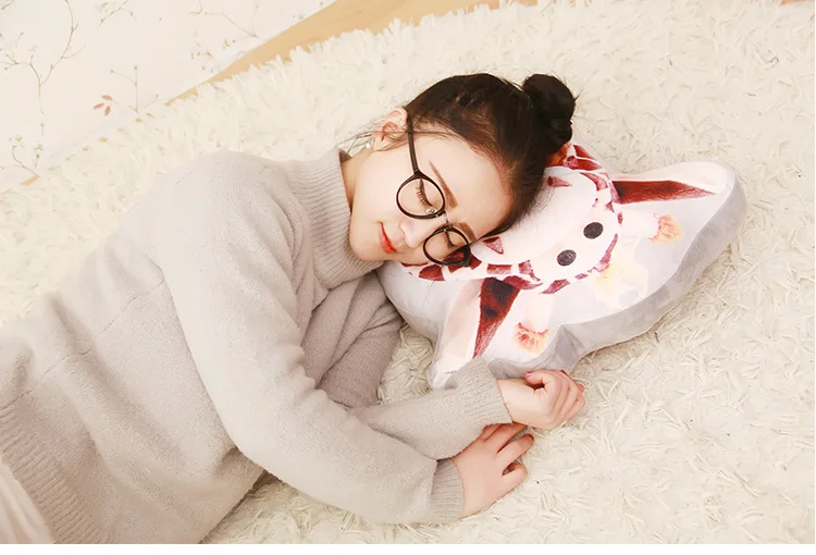 Креативная плюшевая подушка для собаки, персональная 3 d подушка для кошки, двухсторонняя подушка с принтом для симпатичной куклы