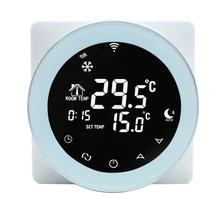 Wi-Fi термостат Alexa 16A Электрический нагрев программируемый цифровой Google Home ЖК сенсорный экран умный голос выпуклая термостат дома