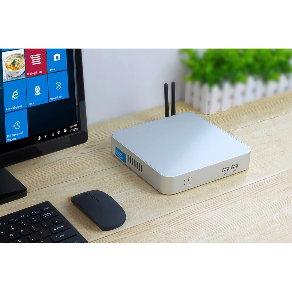 Мини ПК Intel Core i7 4500U 5500U 7500U Windows 10 мини настольный компьютер HDMI VGA Wi-Fi Gigabit Ethernet 6xusb 4K HTPC