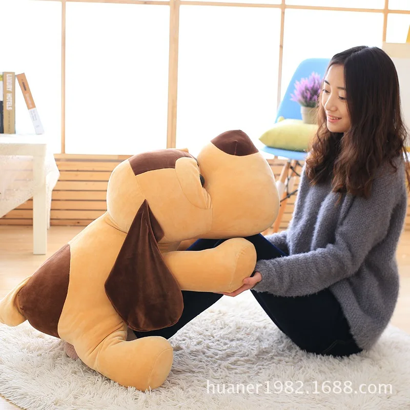

85cm Lovely lap dog plush toys Doll pillow big dog birthday gift