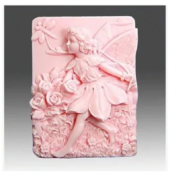

2.9" Angel Running 0557 Craft Art Silicone Soap mold Craft Molds DIY