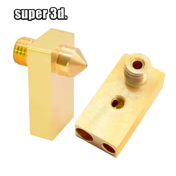 

3D Printer Accessories UM 2 Heater Block with Nozzle 0.4MM for 3D Printer Ultimaker1.75mm&3.0mm filament