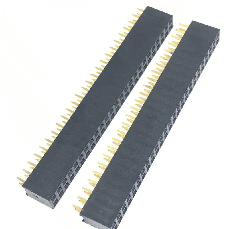 10 Pcs Per Lot 2.54mm 2x25 Pin 50 Pin Female Double Row Straight Pin Header Strip 2