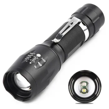 

PROBE SHINY Dual Light Source Flashlight Telescopic Focusing Rechargeable Light LED Torch Light linterna Ultra Bright torch