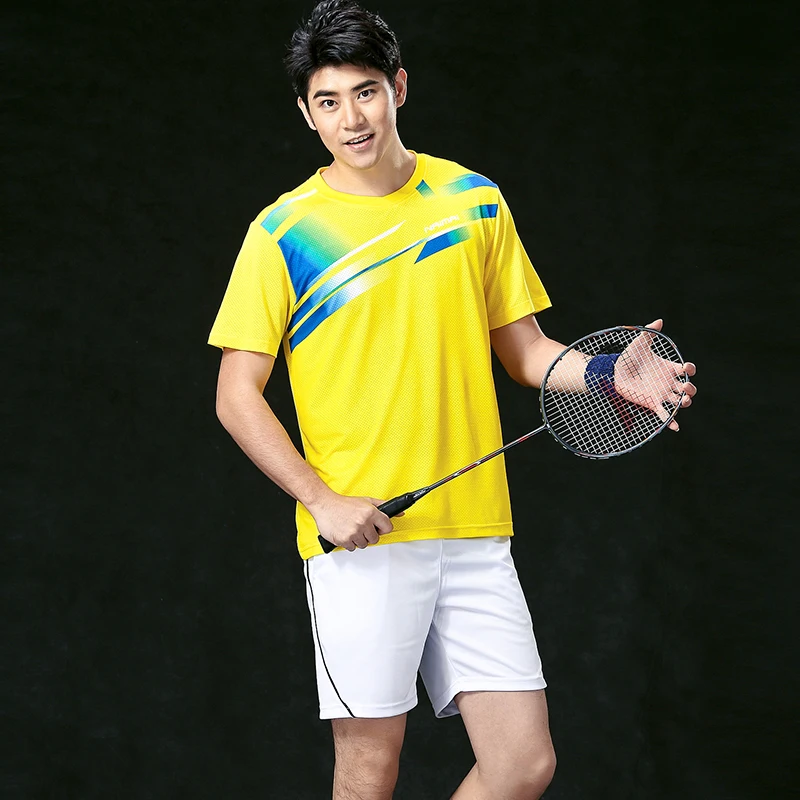New Quick dry Badminton wear sets Men's , Tennis wear shirt+shorts