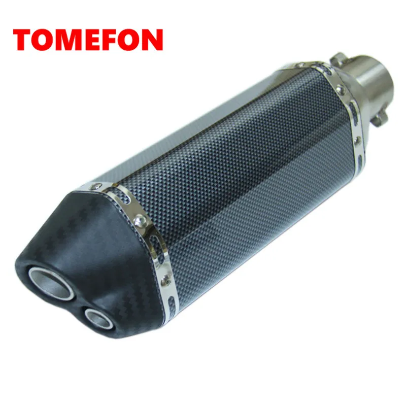 

Motorcycle Akrapovic Exhuast Yoshimura Exhaust Muffler Double Hole Escape Moto For Z750 Ninja250 Z800 CRF230 KTM ECT Motocross