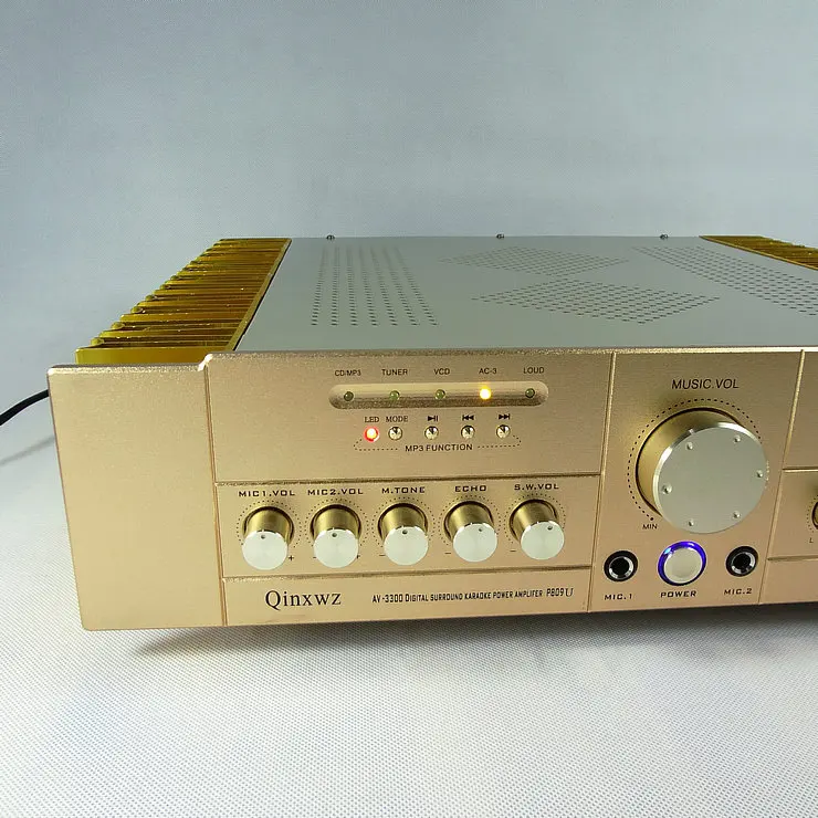 Цифровой усилитель звука AV3300 AMP P809U 2CS5200 2SA1943 домашний кинотеатр 5 1 KTV караоке с