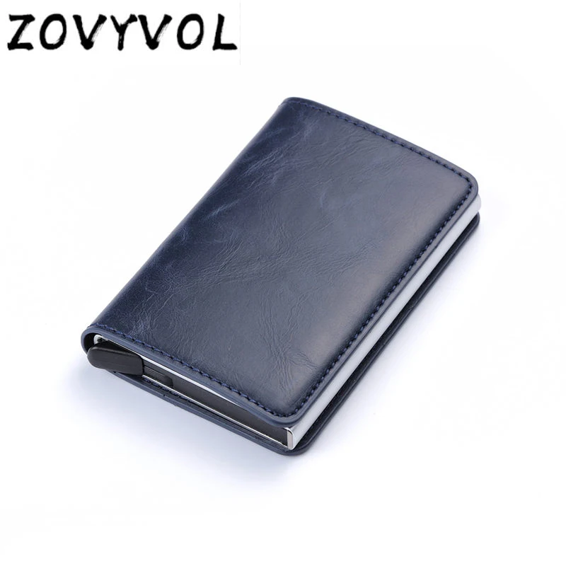 ZOVYVOL Rfid кошелек, кредитный держатель для карт, стикер, визитная карточка, карманные деньги держатель для карт, держатель для карт, металлический держатель для карт, защита