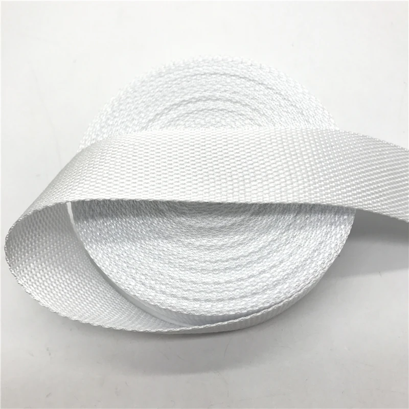 Нейлоновые лямки для рюкзаков шириной 15 мм 20 25 30 38 5 ярдов|nylon webbing|nylon strap webbingwhite nylon webbing |