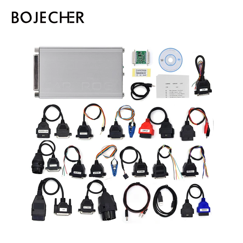 

CARPROG Full Set V10.93 Programmer Auto Repair Airbag Reset Tools Car Prog ECU Chip Tuning Full 21 Adapters